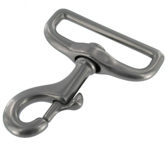 B6228  2"  Nickel Matte, Swivel Bolt Snap, Solid Brass-LL