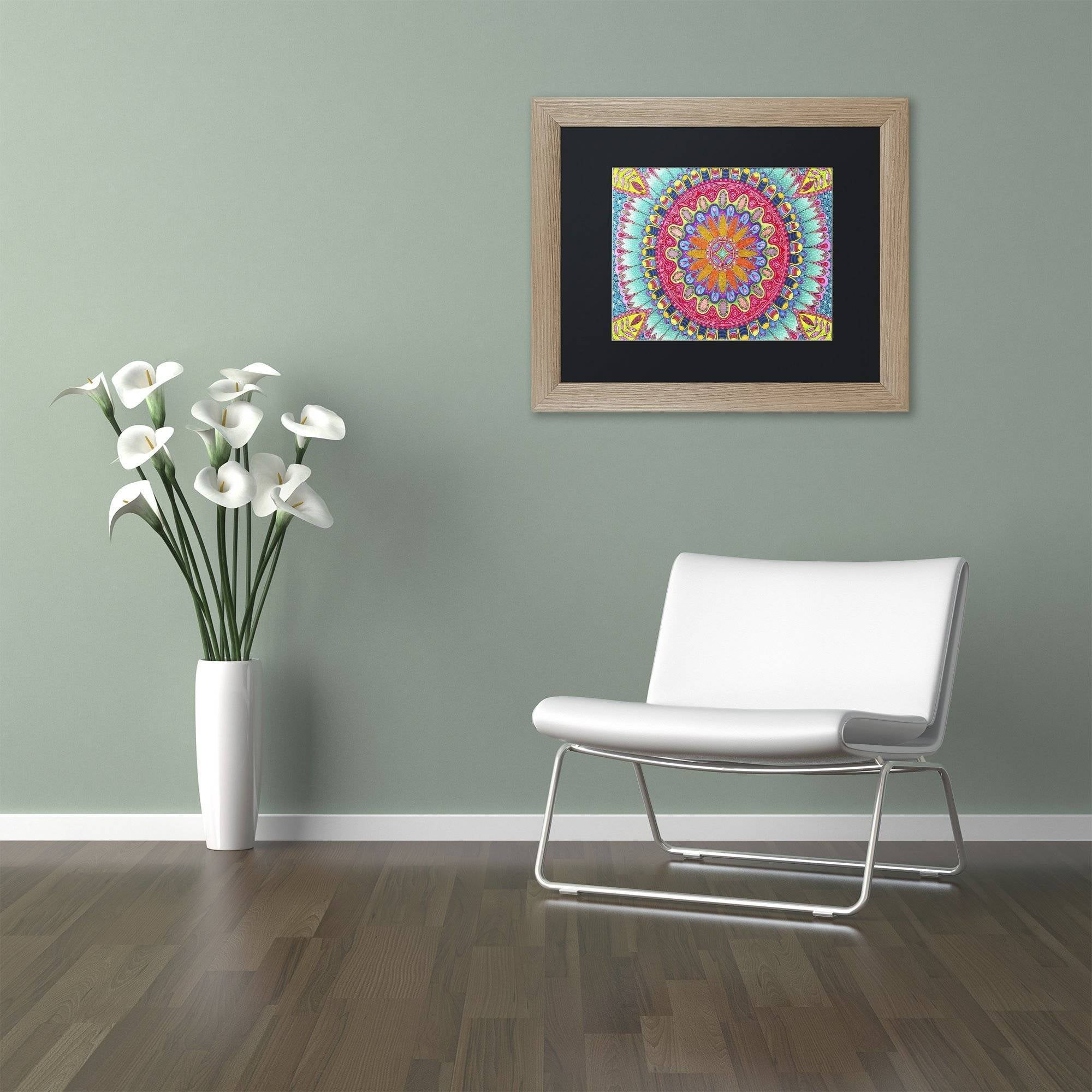 Trademark Fine Art "Summer Fun" Canvas Art by Hello Angel, Black Matte, Birch Frame