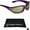 Ice Yellow, variant on Bikershades Purple Frame Motorcycle Riding Glasses SMALL for Women and Girls
