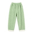 thumbnail image 4 of qelini Cardigan Pajama Set for Women Plus Size V Neck Fleece Lined Long Sleeve Top & Pants 2 Piece Winter Sleepwear Ptint Home Wear, 4 of 8