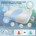 thumbnail image 6 of Bed Pillow, Cervical Neck Pillow for Pain Relief, Contour Memory Foam Pillows for Sleeping, Odorless Ergonomic Pillow, Orthopedic Cooling Pillow Bed Pillow Neck Support for Side Back Stomach Sleepers, 6 of 7