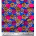 thumbnail image 1 of Soimoi Cotton Poplin Fabric Flower Artistic Fabric Prints By Yard 56 Inch Wide, 1 of 1