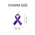 thumbnail image 2 of Fibromyalgia Purple Ribbon Keychains, 2 of 2