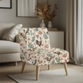 thumbnail image 3 of HELLHERO USA Rooster Stain Protection Armless Accent Chair Cover with Dustproof, Elastic Bottom Armless Chair Slipcover, 3 of 8