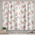 thumbnail image 2 of Ambesonne Nostalgic Valance & Curtain, Magnolia Fresh Buds, 55"x36", Green Pink Off White, 2 of 7