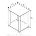 thumbnail image 4 of Furinno 99800R-DC/BK Turn-N-Tube End Table, Dark Cherry/Black, 4 of 6