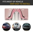 thumbnail image 5 of Zufioo High Heel Shoes Butterfly Print Car Aluminum Front License Plate, 12x6 Inch Decorative Personalized Car License Plate Car Accessories, 5 of 8