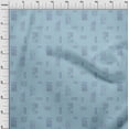 thumbnail image 4 of oneOone Polyester Spandex Sky Blue Fabric Abstracts Diy Clothing Quilting Fabric Print Fabric By Yard 56 Inch Wide, 4 of 5