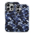 thumbnail image 2 of DesignSkinz Scratch-Resistant Hard Slim Case Compatible with iPhone 15 (Compatible with MagSafe) - Blue Vector Camo, 2 of 9