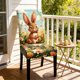 thumbnail image 4 of CaiYueKe Easter Bunny Chair Covers Set, Holiday Dining Decor, Festive Party Chair Slipcovers, Spring Home Table Setting, Washable Decorative Covers for Kitchen Dining Room Gatherings, 4 of 7