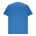 thumbnail image 5 of Men’s V-Neck Quick Dry Moisture Wicking Active Athletic Tech Performance Short Sleeve T-Shirt Size 2XL Blue, 5 of 7