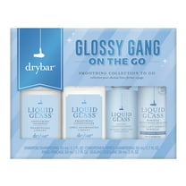 Drybar Glossy Gang On-The-Go Kit, Liquid Glass Shampoo and Conditioner Hair Care Travel Set