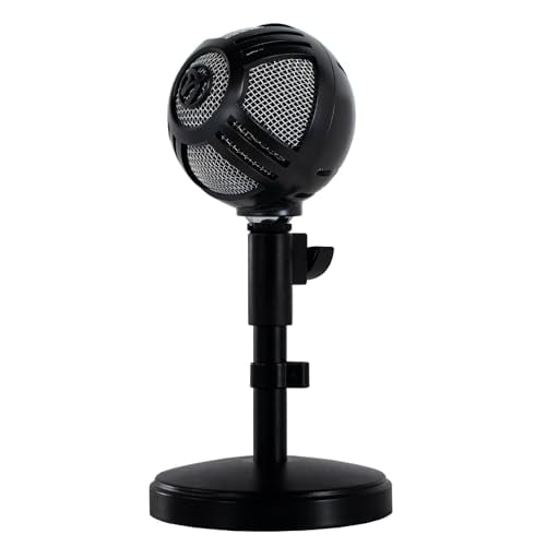 Arozzi - Sfera PRO Professional Grade Gaming/Streaming/Office USB Microphone - Cardioid, Cardioid -10dB, and Omnidirectional Polar Patterns, Boom Arm Compatible - Black
