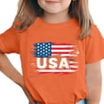 thumbnail image 1 of T-Shirt pour Enfants, Imprimé de la Fête de l'Indépendance à Manches Courtes et Col Rond, Haut Décontracté et Polyvalent pour Garçons et Filles de 3 à 15 Ans, 1 of 6