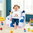thumbnail image 2 of Costway Kids Sofa Chair Foam Filled Armchair Leaf Toddler Couch with Cover & Pillow, 2 of 10