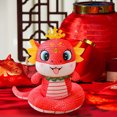 thumbnail image 5 of Honmine Red Snake Year Doll, Chinese Zodiac Animal Plush Toy, Lucky Charm Decoration for Year, Festival Celebration, Gift Giving Tradition, 5 of 6