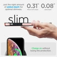 thumbnail image 3 of for iPhone X/XS PU Leather Back Case, Built-in Invisible Stand [Compatible with Magsafe] Protective Slim Kickstand Anti-fall Phone Cover Compatible with iPhone X/XS, Rosegold, 3 of 8