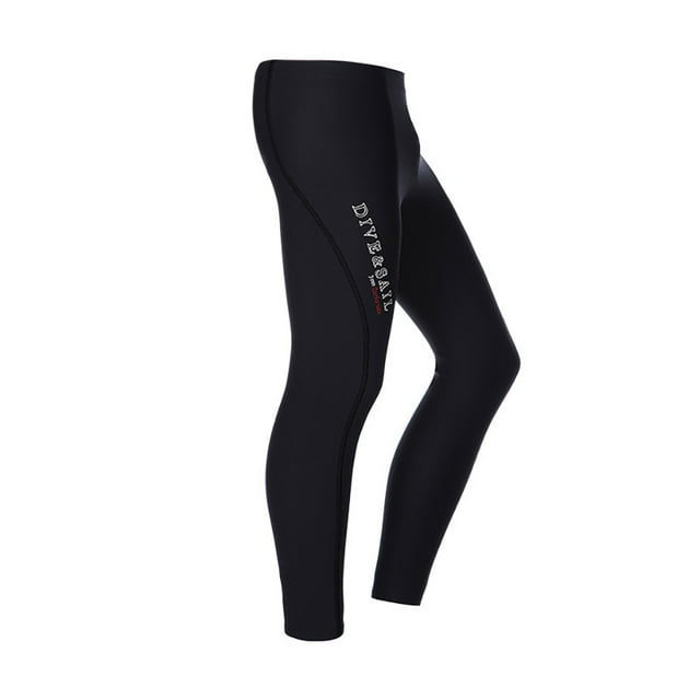 Eigraketly Pantalones de neopreno de 3MM para hombre y mujer, pantalones de neopreno de compresión, mallas de buceo para buceo, natación, esnórquel, Deportes acuáticos Negro METRO Eigraketly OD003699-02