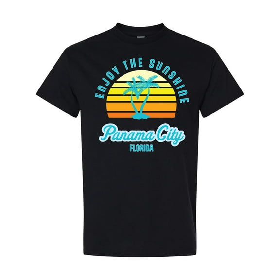 Inktastic Summer Enjoy the Sunshine Panama City Florida in Blue T-Shirt