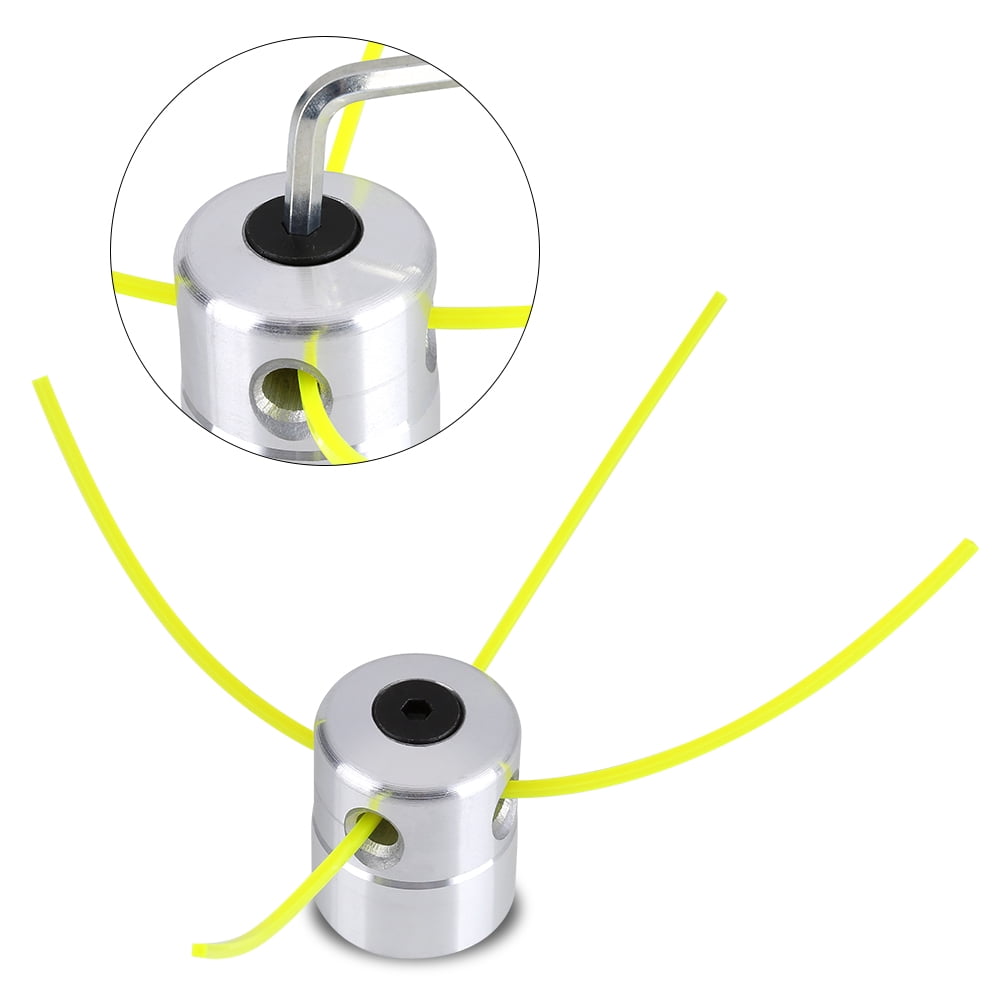 Cabezal De Corte De Aluminio Nikou – Carrete Universal Para Cortacésped, Fácil De Instalar, Incluye 4 Líneas De Repuesto