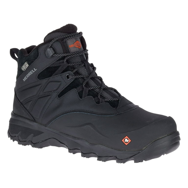 Merrell Work Thermo Advnt 6in Ice Waterproof Ct Shoe Mens Black 7
