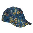 thumbnail image 3 of Kdxio Unisex Halloween Elements Pattern Baseball Cap Unisex Washed Classic Adjustable Hat, 3 of 8
