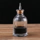 thumbnail image 5 of Botella de cóctel Bitters, diseño de cristal cuadrado vintage con corcho y tapa de acero inoxidable, 5 of 5