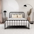 thumbnail image 2 of alazyhome Sturdy Metal Platform Queen Bed Frame, Easy Assembly, Black, 2 of 6