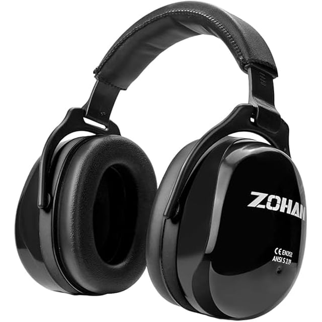 Zohan EM012 / Cache-Oreilles de Sécurité - Réduction de Bruit passive Sécurité Protecteur d'Oreilles Enfants - Noir