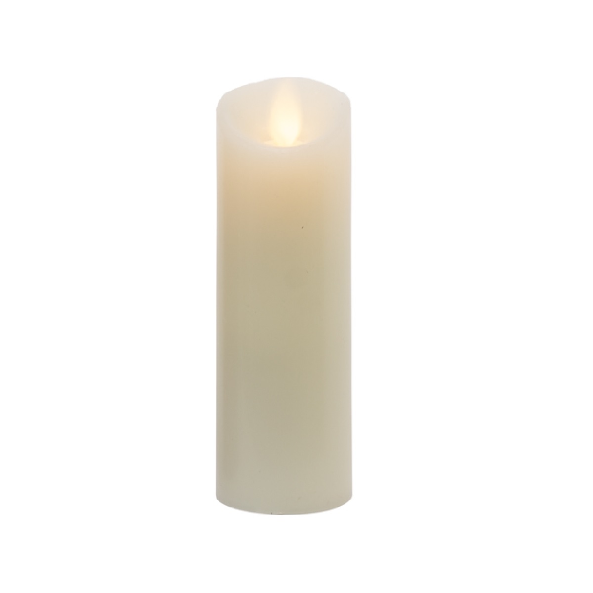 6" Slender Ivory Battery Operated Flicker Flameless Pillar Candle