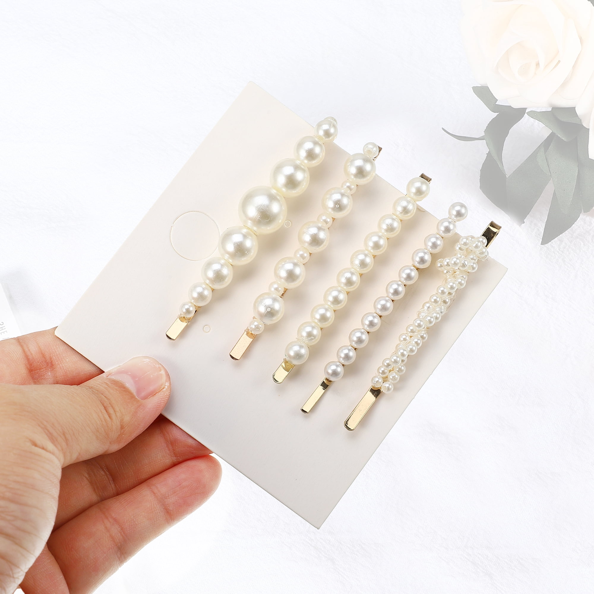 Unique Bargains 5Pcs Cartoon Cute Style Non-Slip Cute Style Hair Clip White