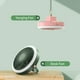 thumbnail image 2 of Mini LED Hanging Fan USB Rechargeable Desk Fan Portable 3 Speeds Wall Hanging Fan for Student Dormitory Home Outdoor Camping Office Small Desk Fan, 2 of 5