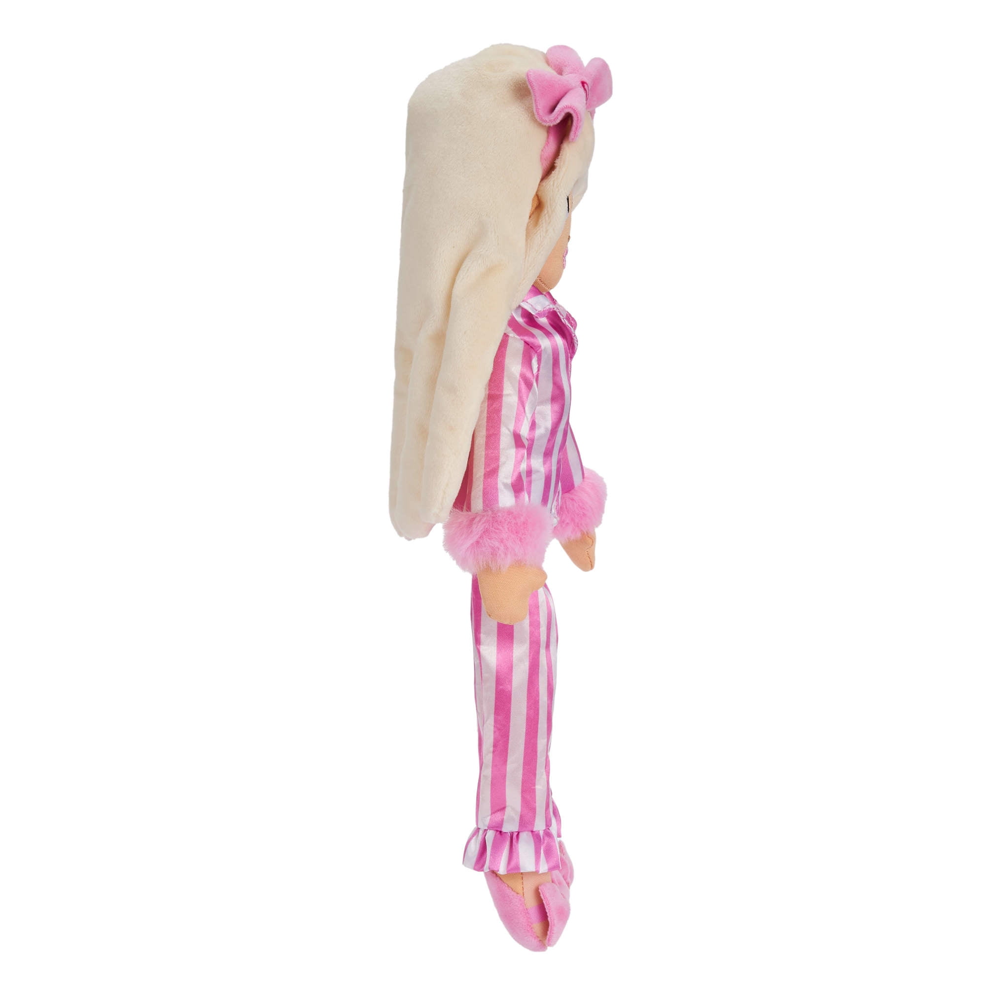 Sweet Dreams Barbie “Malibu” Plush Soft Doll in Bedtime Outfit with Bow Headband, 13.5 Inch