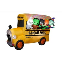 7.5' Gemmy Airblown Inflatable Animated Kaleidoscope Halloween Ghoul Bus Yard Decoration 552571