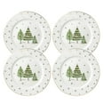 thumbnail image 1 of gracie china Assiettes Salade de Pin Vert Doré, Ensemble de 4 (8 Pouces), 1 of 4