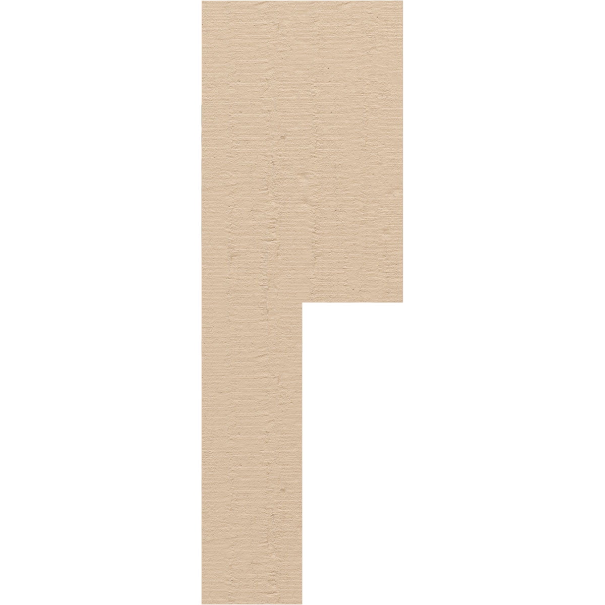 2"W x 4"D x 12"H Thin Chapel Hill Rough Cedar Woodgrain TimberThane Corbel, Primed Tan