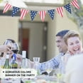 thumbnail image 2 of STRANDCHIC 1Pc Assorted Color Linen Independence Day Banner Suitable for Wall Window Fireplace Festival Supplies, 2 of 7