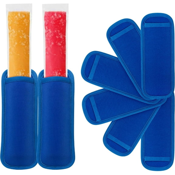 6 Pack Reusable Popsicles Frozen Bags Ice Pop Stick Sleeves for Kids, Popsicles Molds for Reusable Yogurt Tubes Popsicle Bulk Ice Pops Holder, Useful Popsicle Holders for kids No Drip