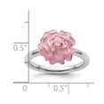thumbnail image 2 of 925 Sterling Silver Polished Stackable Carnation Ring Size 7 Stackable Ring for Women - 5.3 Grams, 2 of 2