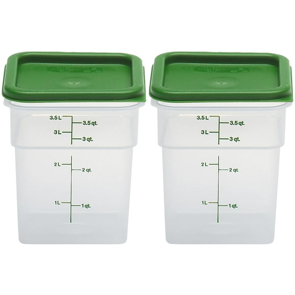 Recipiente de almacenamiento de alimentos Cambro Classic Series 4L, paquete de 2