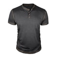 thumbnail image 5 of Nafuu Men T Shirts Solid Color Crew Neck Short Sleeve For Soft Breathable Everyday Comfort Fit Tee Top Versatile Home T Shirts For Man, 5 of 6