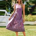 thumbnail image 3 of WILLBEST Vestido Corto Mujer Vestido Informal Con Bolsillo Sin Mangas Y Estampado Degradado Para Mujer, 3 of 3