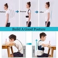thumbnail image 3 of Corrector de postura profesional Lexniush para niños. Soporte de espalda ajustable para adolescentes, niños y niñas. Soporte para la columna vertebral debajo de la ropa para mejorar la postura encorva, 3 of 5