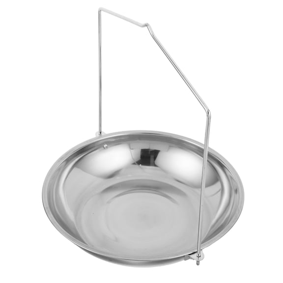 OUNONA Portable Hanging Scale Pan with Stainless Steel Chain for Accurate Home and Industrial Weighing Use