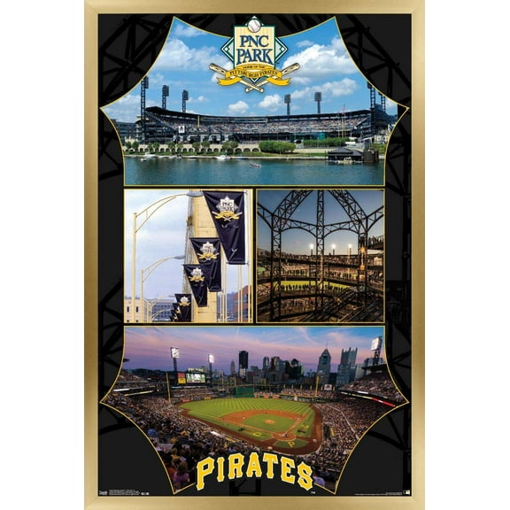 MLB Pittsburgh Pirates - PNC Park Wall Poster, 14.725" x 22.375", Framed