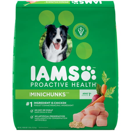 IAMS ProActive Santé adulte MiniChunks nourriture sèche haut de gamme 30 lbs