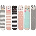 thumbnail image 2 of Knee High Socks for Girls - Animal Gift 5 Pairs Kids Long Crazy Tall Funny Socks, 2 of 3
