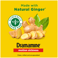 Dramamine NonDrowsy, Motion Sickness Relief, Made with Natural Ginger, 18 Count