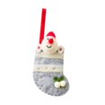 thumbnail image 2 of Medias navideñas colgantes, bolsa de almacenamiento, regalo para chimenea navideña Gris, 2 of 9