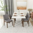 thumbnail image 3 of Diamond Modern Solid Wood Dining Table and 4 Chair Set, 3 of 6